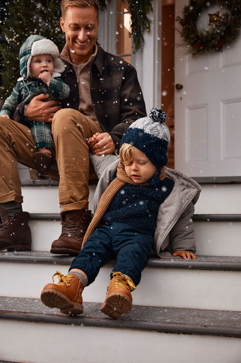  Product image 2 of Toddler 2-Pack Pom Hat & Mittens Set