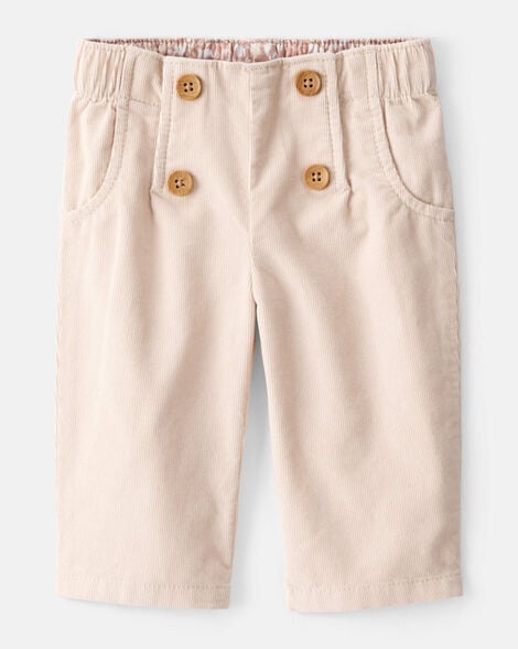 Baby Girl Corduroy Pants - Brown