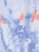 Purple - Kid Tie-Dye Cotton Stretch Leggings, Selected