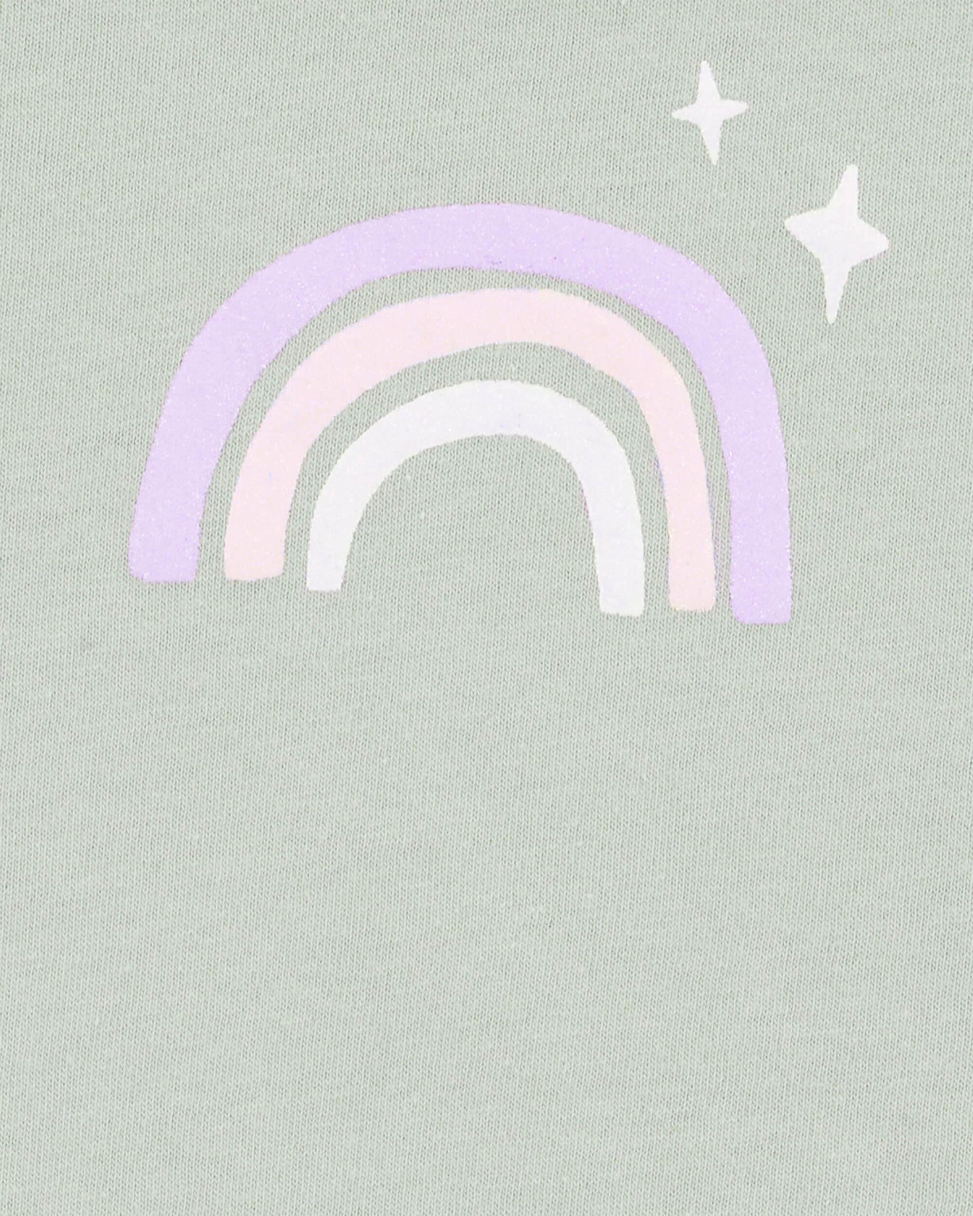 Toddler Girl Rainbow Short-Sleeve Graphic Tee - Olive