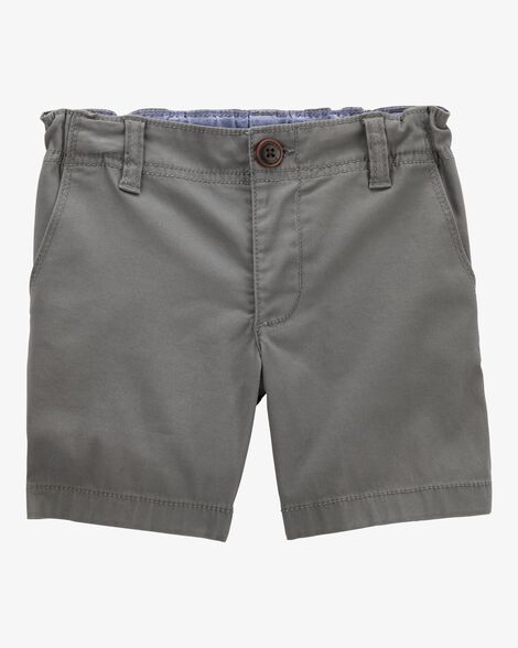  Product image 1 of Toddler Flat-Front Shorts - Grey