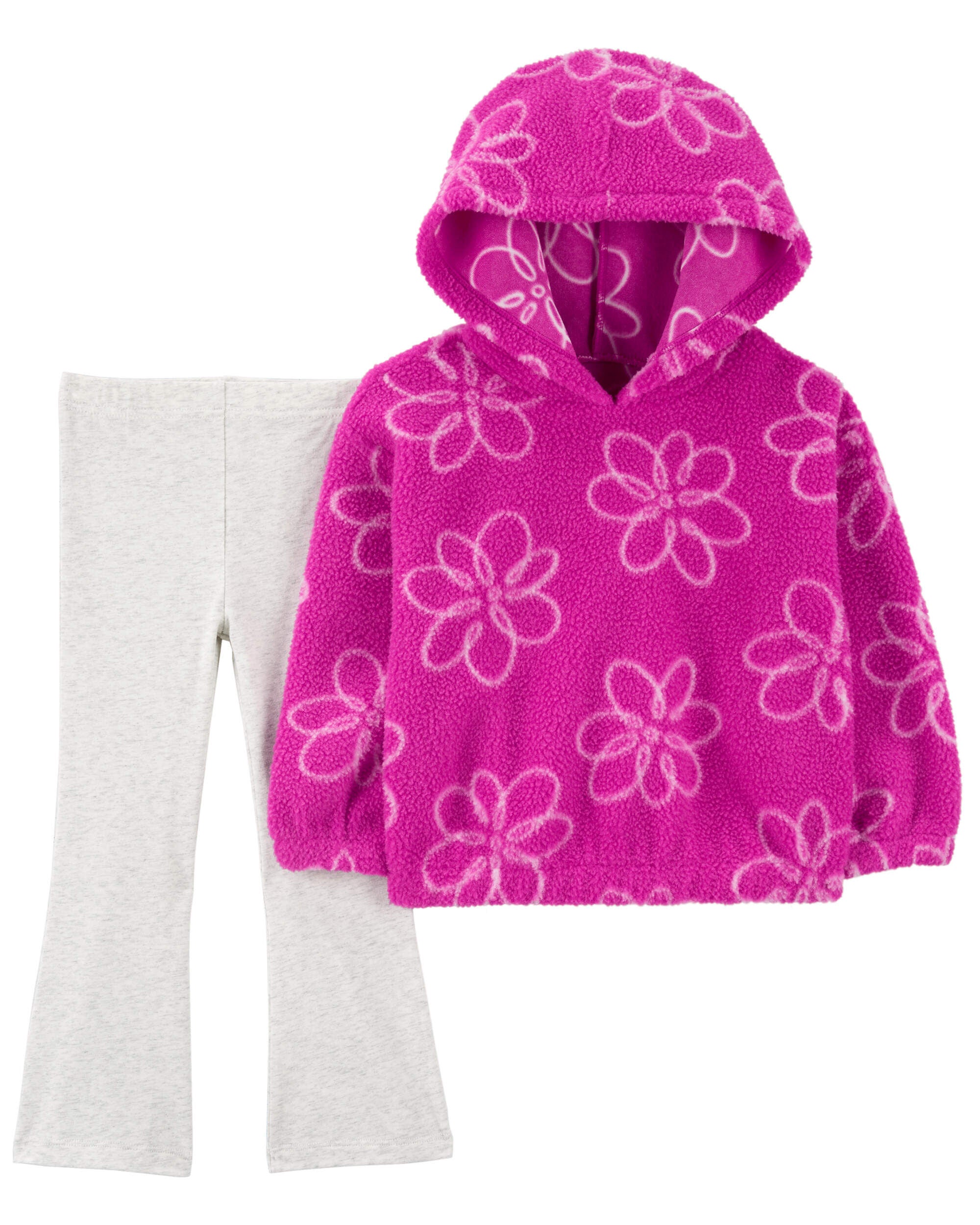 Sherpa hoodie toddler girl top