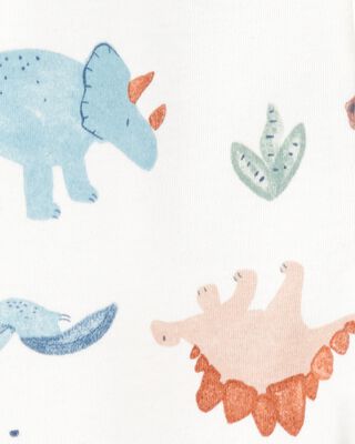 Product image 2 of Baby Dinosaur 2-Way Zip Cotton Sleep & Play Pajamas