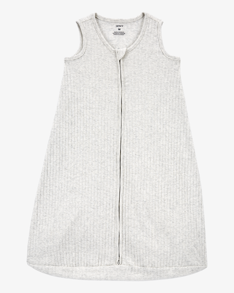 baby 2-way zip wearable blanket - grey