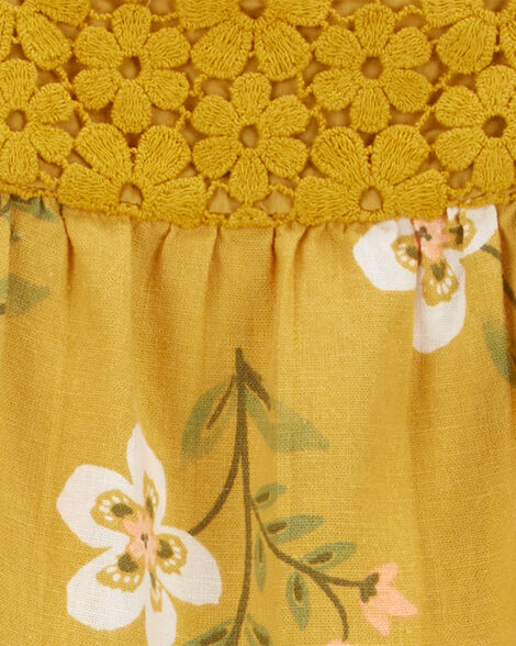  Product image 3 of Toddler Floral Linen Dress