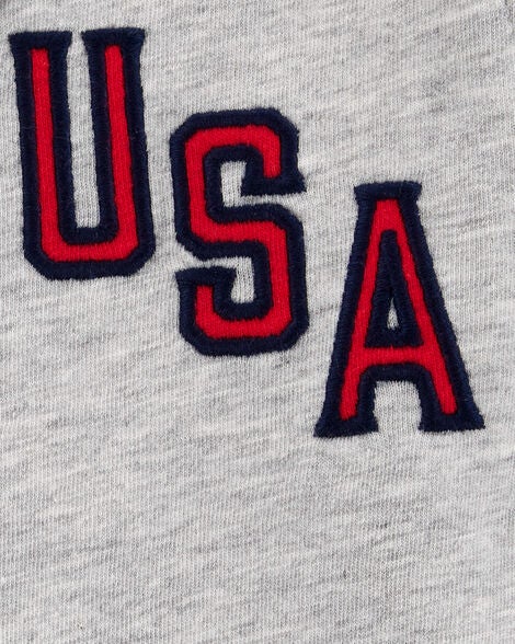 Product image 2 of Toddler USA Varsity Button-Down Shirt