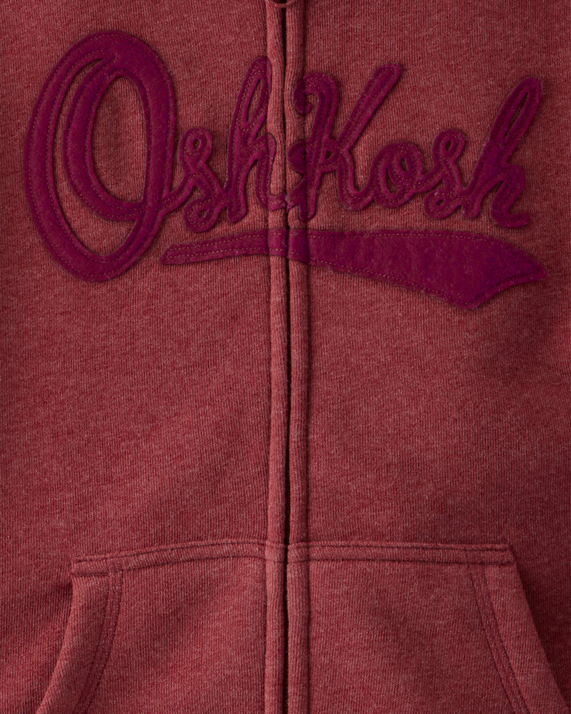 Boys 2-Piece OshKosh Daydream Fleece Logo Jacket & Joggers Set - Red