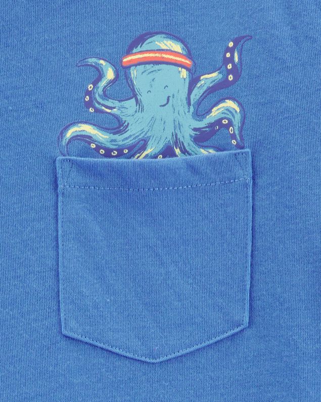 Product image 2 of Boys 2-Piece Octopus Print Loose Fit Pajamas