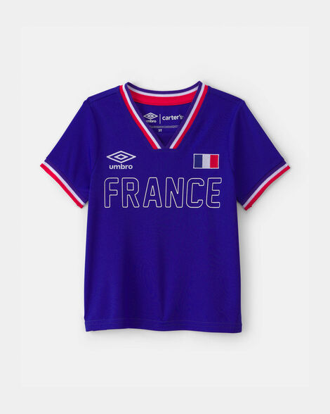 toddler umbro france soccer jersey - blue