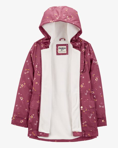  Product image 2 of Kid Dragonfly Print Fleece-Lined Midweight Jacket
