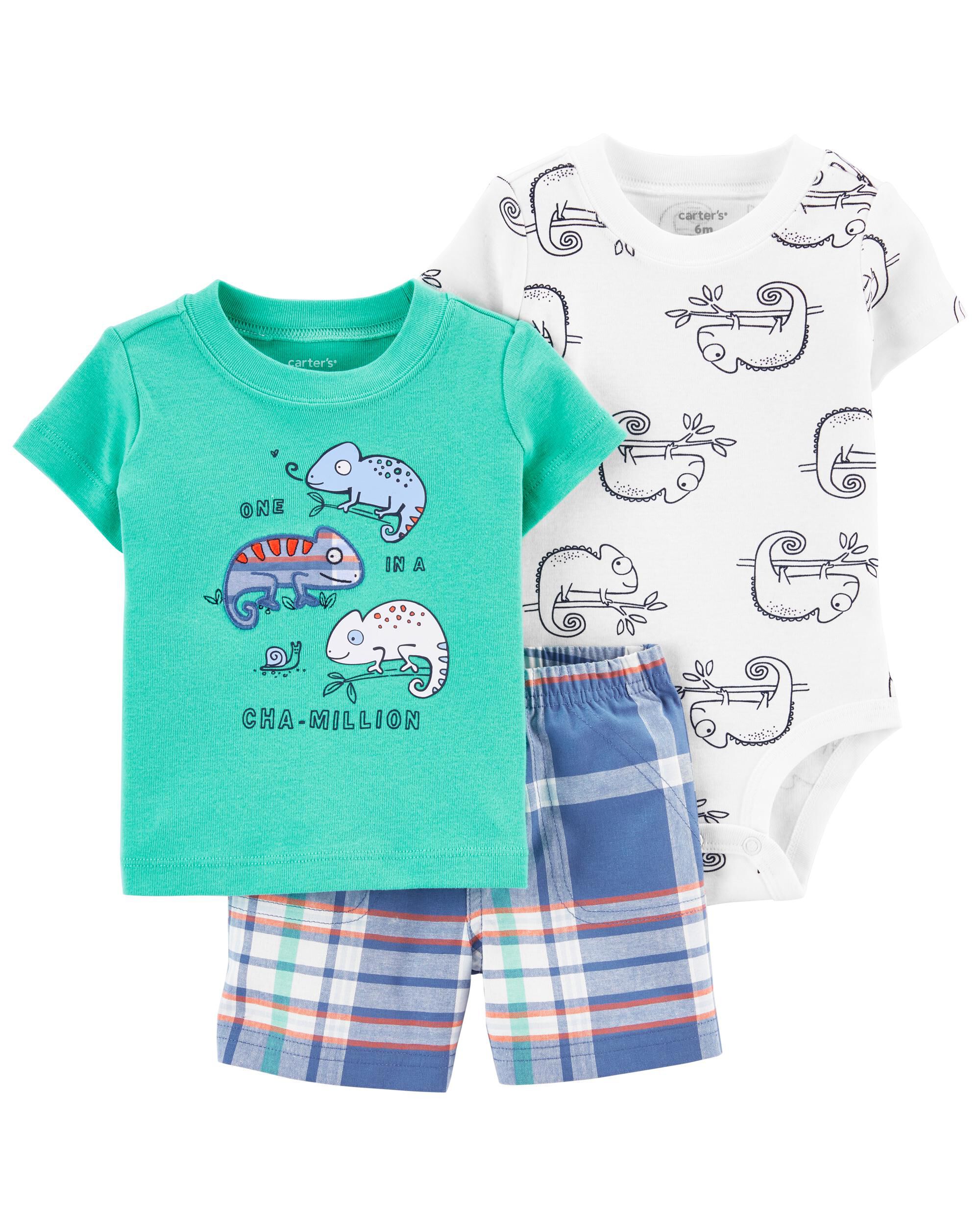 *CLEARANCE* 3-Piece Chameleon Little Short Set