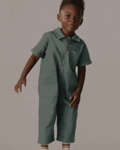 Toddler Day Out™ Cropped Jumpsuit - Green