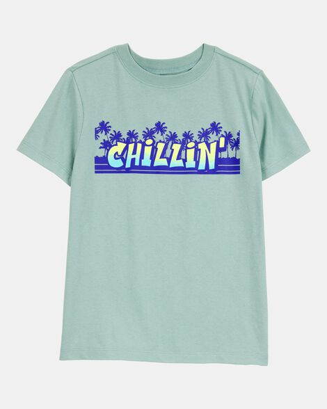 Kid Chillin' Short-Sleeve Graphic Tee - Green
