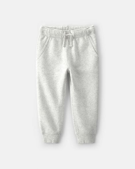 toddler boy fleece joggers - grey