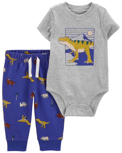  Product image 1 of Baby 2-Piece Dinosaur Bodysuit Pant Set