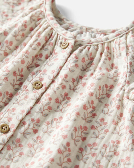  Product image 3 of Baby 2-Piece Organic Cotton Gauze Floral-Print Set