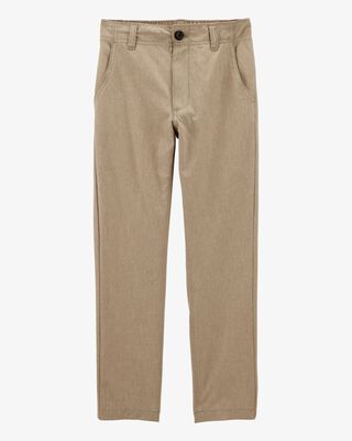 Product image 1 of Kid Poplin Uniform Pull-On Pants - Khaki