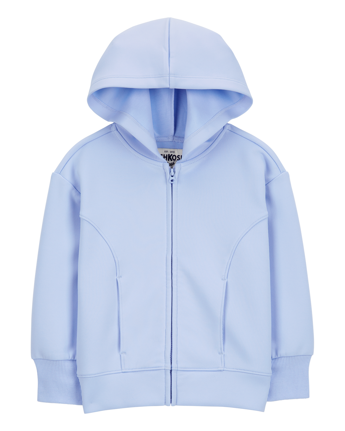 Toddler Stretch Tech Zip-Up Hooded Jacket - Blue - OshKosh