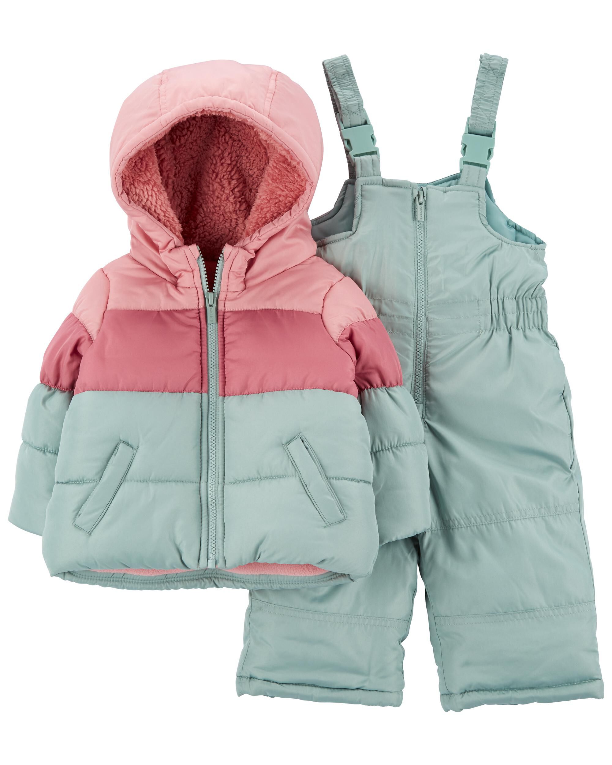 Baby 2-Piece Colorblock Snowsuit - Carter's | Carter's