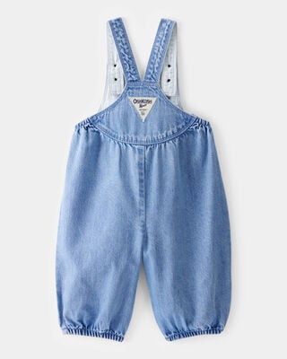 Product image 2 of Baby  Vintage Inspired Chambray V-Neck Overalls  - Nostalgia Wash