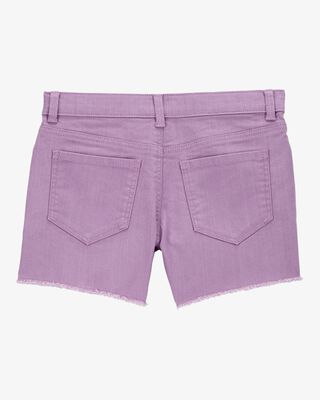 Product image 2 of Kid Iconic Raw Hem Shorts - Purple