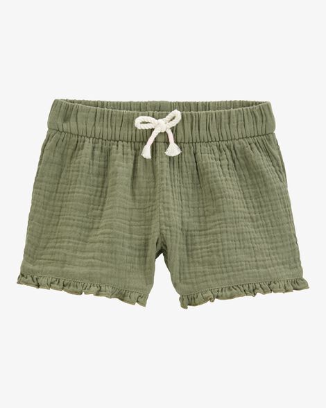  Product image 1 of Baby Ruffle Gauze Shorts - Green