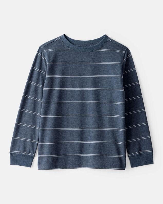Product image 1 of Boys Striped Long-Sleeve Tee - Navy