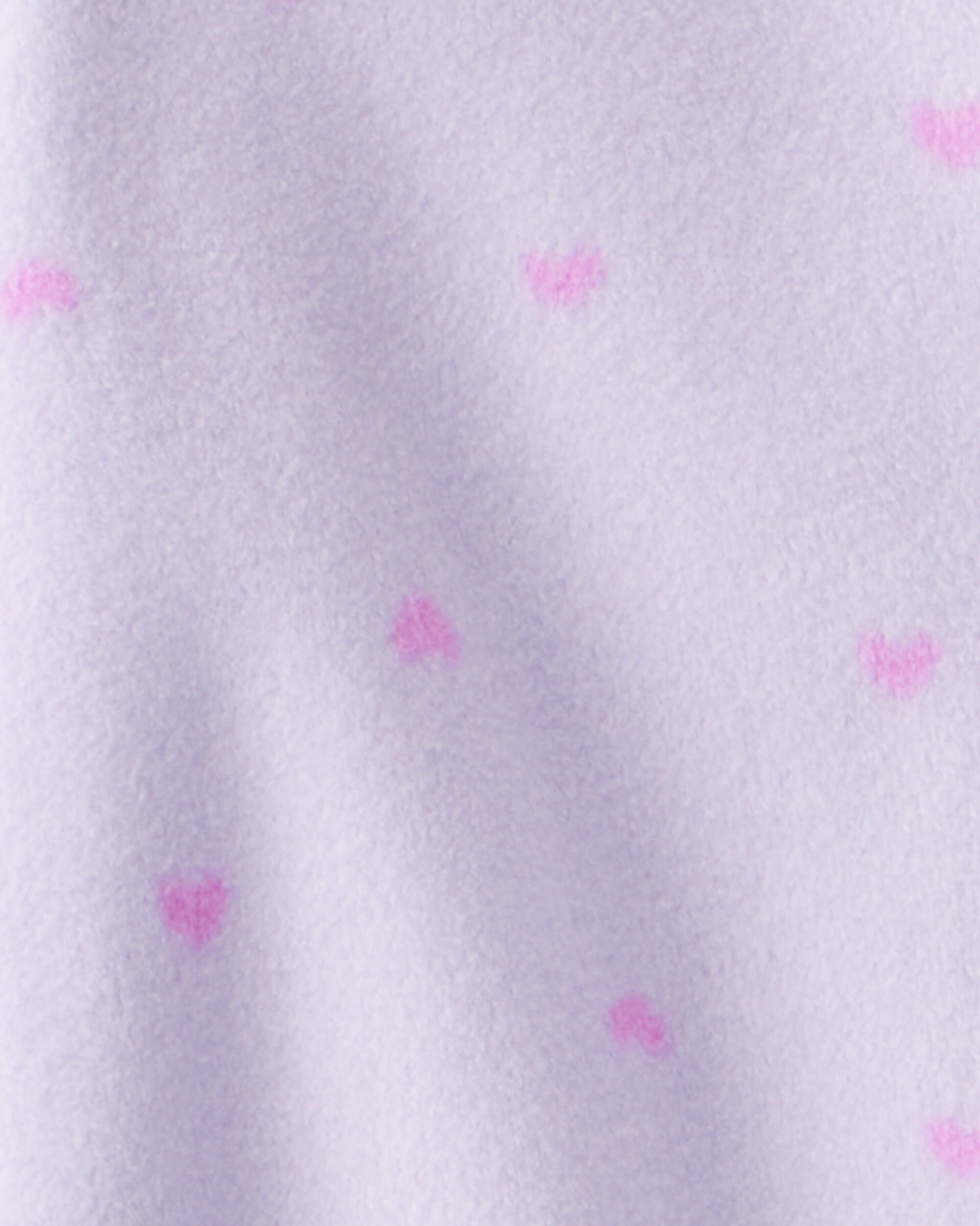 Baby Girl Koala & Heart Loose Fit 1-Piece Pajamas - Purple