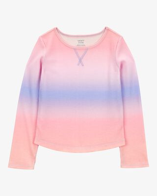 Product image 1 of Kid Ribbed Ombre Long-Sleeve Top - Purple/Pink