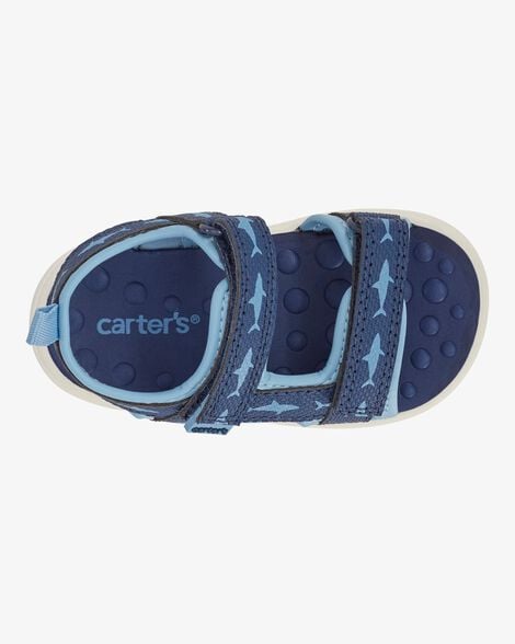 Product image 4 of Baby Every Step® First Walker Shark Sandals - Blue