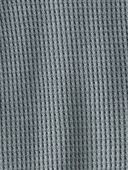 Aqua Slate - Baby Organic Cotton Waffle Knit Sleep & Play Pajamas, Selected