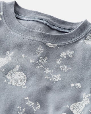 Product image 2 of Baby Bunny Print Easter Organic Cotton 2-Piece Pajamas