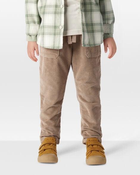 Toddler Organic Cotton Corduroy Drawstring Pants