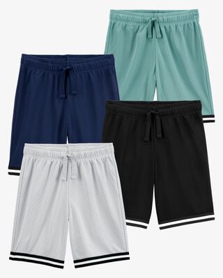 Product image 1 of Kid 4-Pack Fan-Favorite Mesh Shorts
