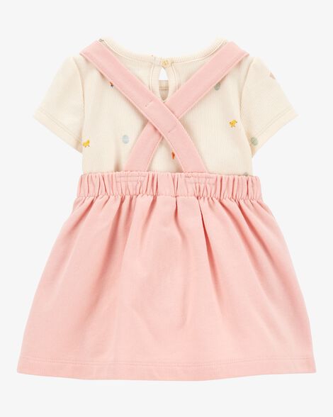  Product image 3 of Baby 2-Piece Bunny Bodysuit & Jumper Set - Pink
