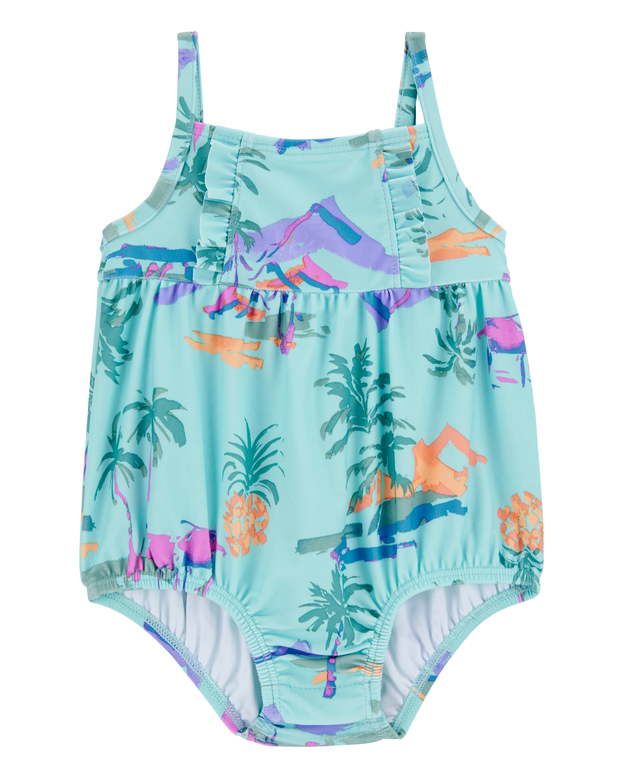 Baby 1-Piece Tropical-Print Swimsuit