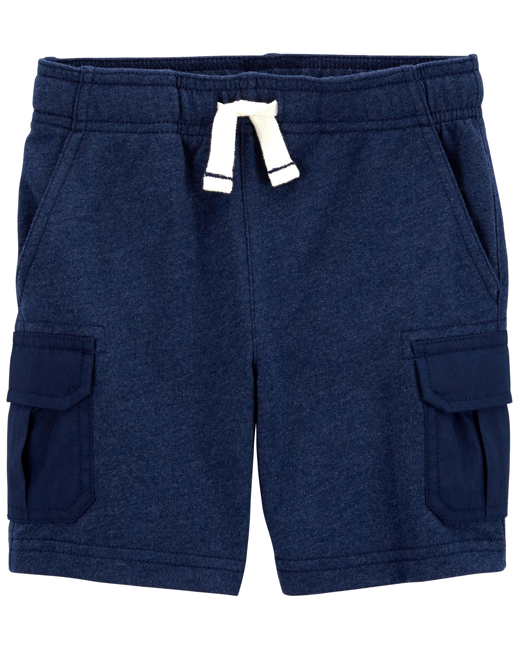 Simple Joys By Carter's Toddler Boy's 2-Pack Flat Front Shorts Khaki/Navy 4T 