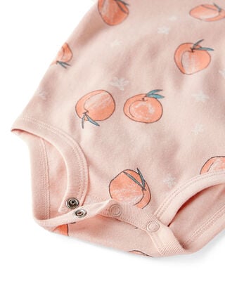 Product image 2 of Baby Organic Cotton Bodysuit in Peach Print
