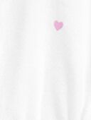 White - Toddler Hooded Zip-Up Cover-Up, Selected