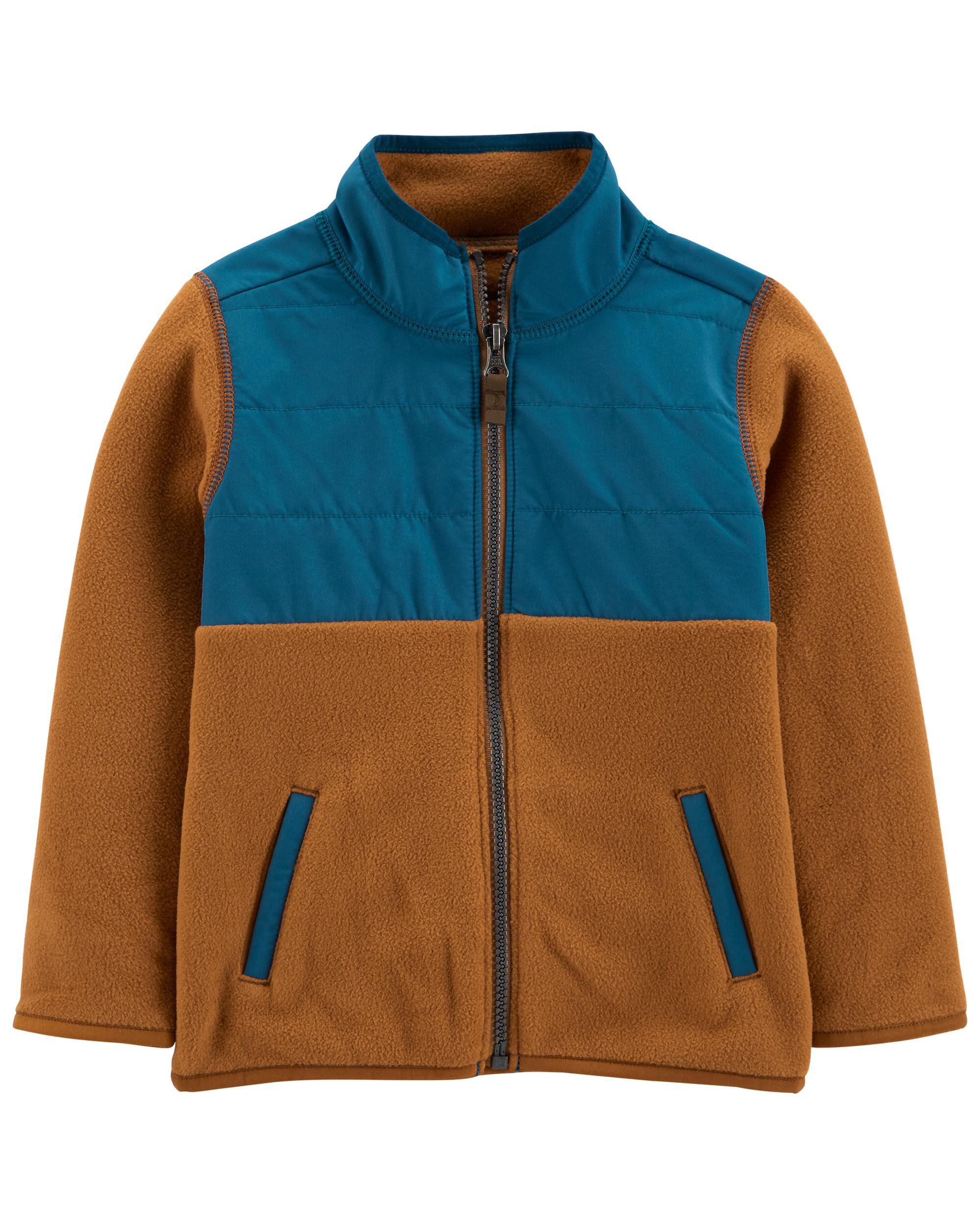 kids zip up fleece