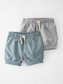Multi - Toddler 2-Pack Organic Cotton Shorts, Selected