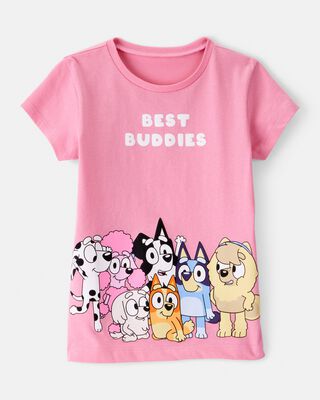 Product image 1 of Toddler Bluey Best Buddies Short-Sleeve Graphic Tee - Pink