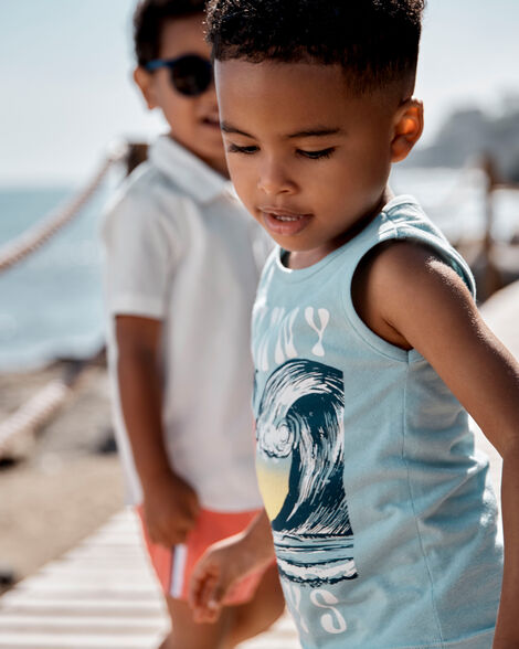 Product image 3 of Toddler Wave Graphic Tank