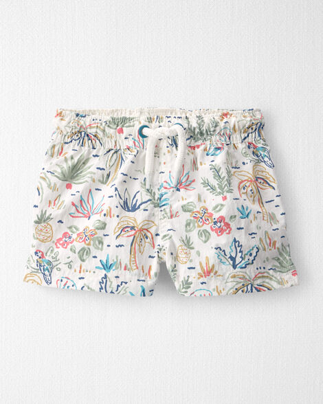 Baby Boy Recycled Swim Trunks in Tropical Paradise