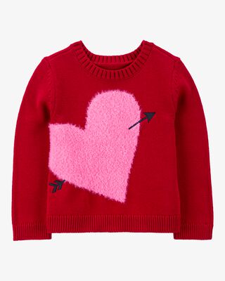 Product image 1 of Baby Valentine's Day Heart Sweater - Red
