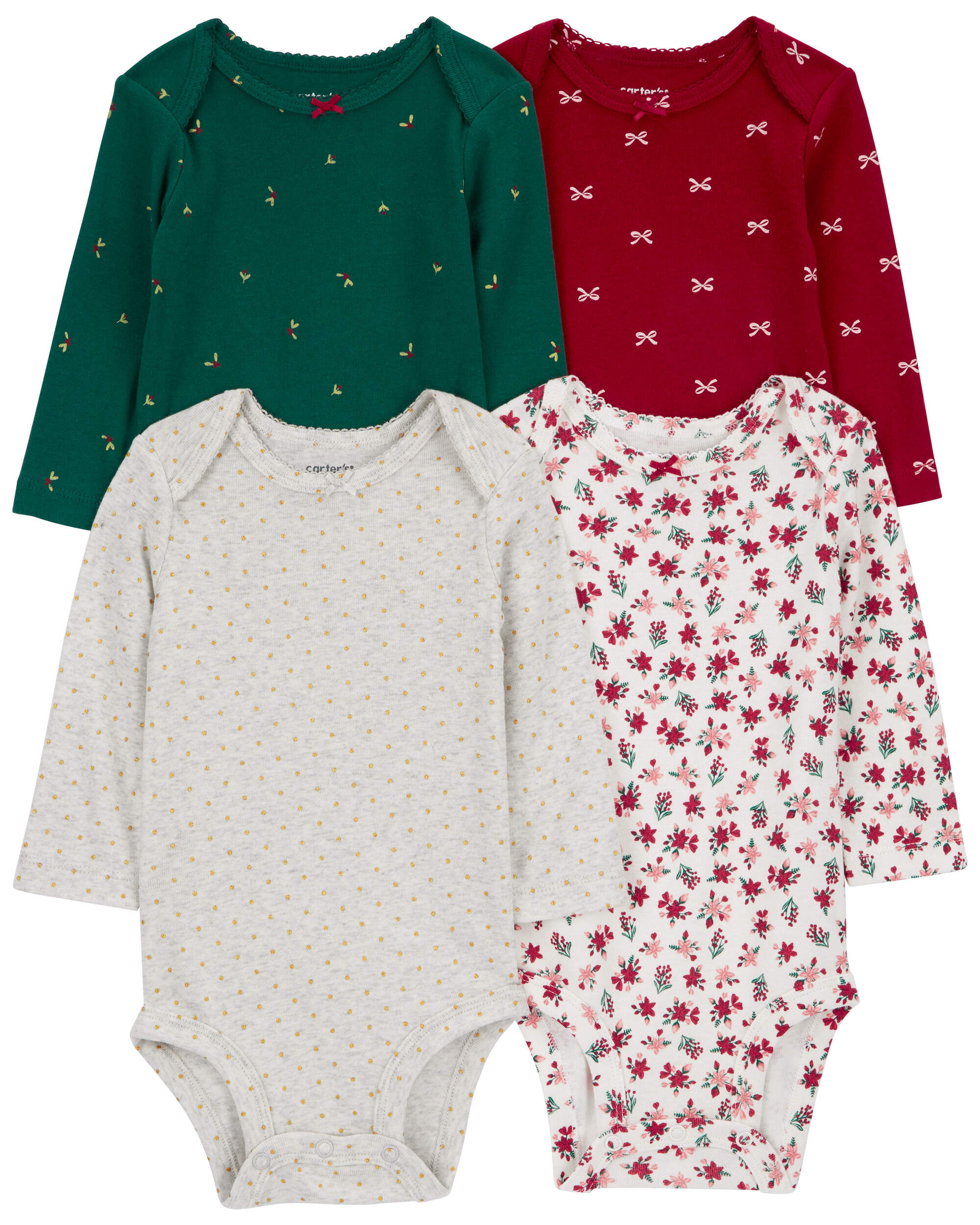Baby 4-Pack Long-Sleeve Original Bodysuits - Carter's | Carter's