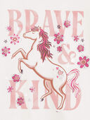 Ivory - Kid Brave & Kind Horse Graphic Tee, Selected