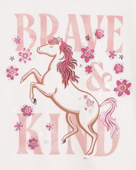 Product image 2 of Kid Brave & Kind Horse Graphic Tee