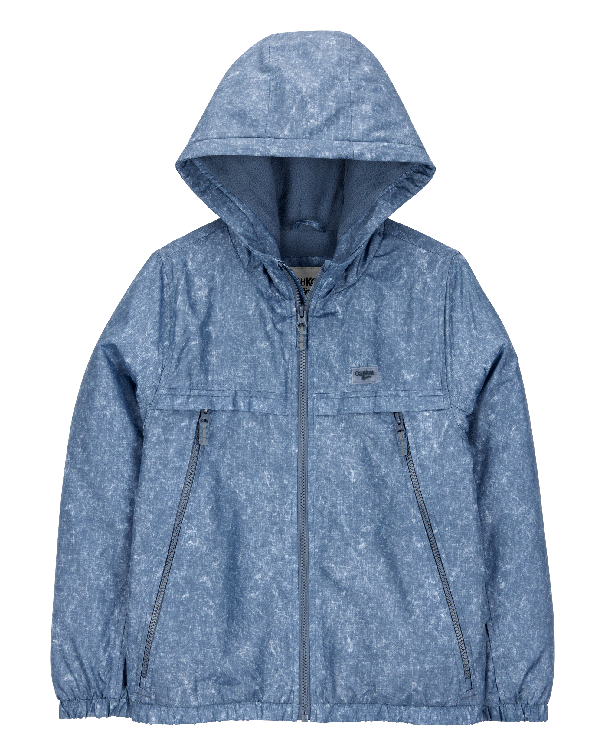 Boys Fleece-Lined Midweight Jacket - Blue