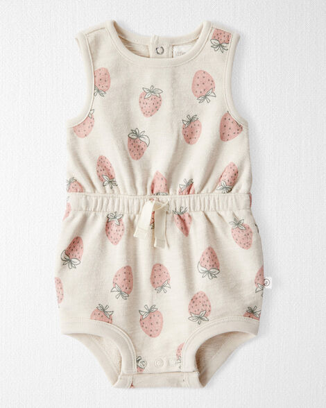 Product image 1 of Baby Girl Organic Cotton Strawberry-Print Romper
